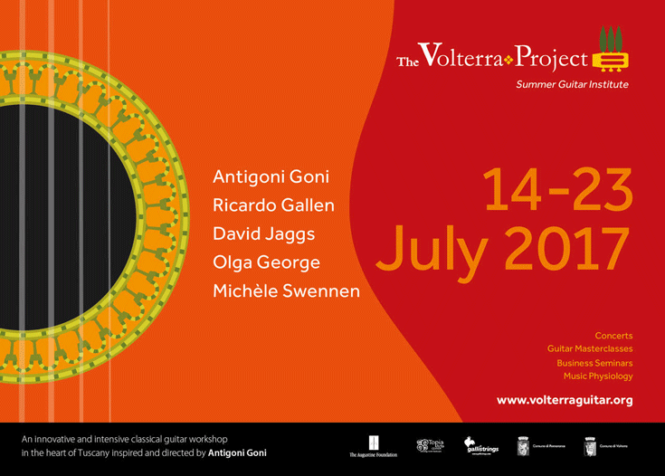 (14-23/7) The Volterra Project 2017 - Το διεθνές θερινό κιθαριστικό εργαστήρι της Αντιγόνης Γκόνη